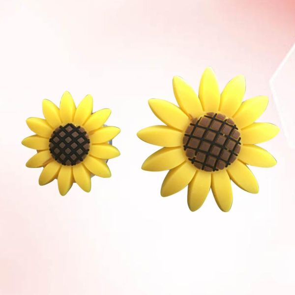 

car air freshener 2pcs sunflower shape rubber creative diffuser for decoration auto