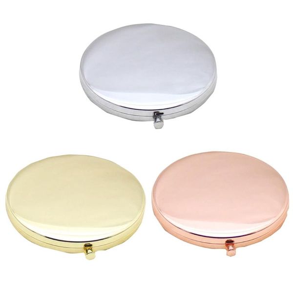 

mirrors folding double light metal portable makeup mirror
