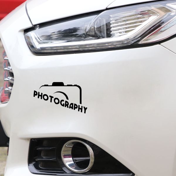 

13cm*7.6cm stylish camera pgraphy p vinyl car sticker