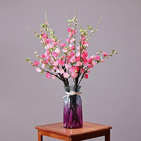 

decorative flowers & wreaths artificial flower,single branch, length 70cm,pink peach blossom branch,home decoration,wedding supplies,vase fl