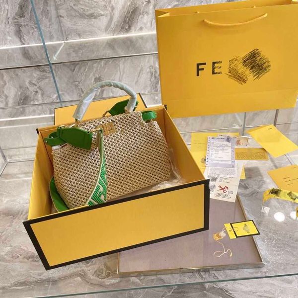 

large high version summer essential straw tote lafite grass capacity portable messenger women luxury storage bagss kyo 8834