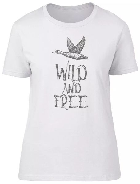 

wild and ladies womens fitted t-shirt, White;black