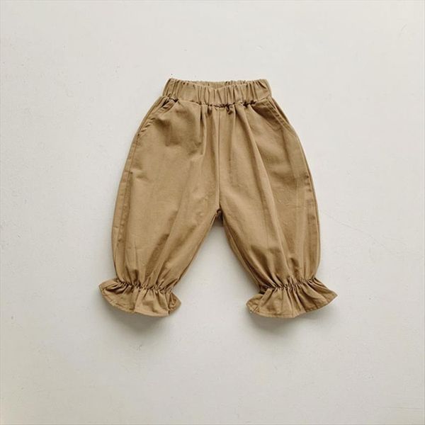 

spring kids pants korean calf length for boys and girls khaki loose, Blue