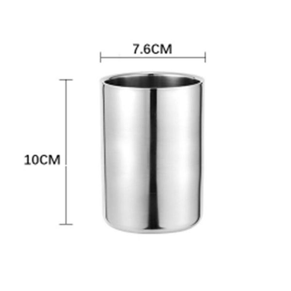 

tea stainless steel cup water drinking portable handheld double walled cups & saucers