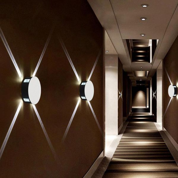 

wall lamp led indoor lighting modern home decoration sconce aluminum 4w 85-265v corridor light
