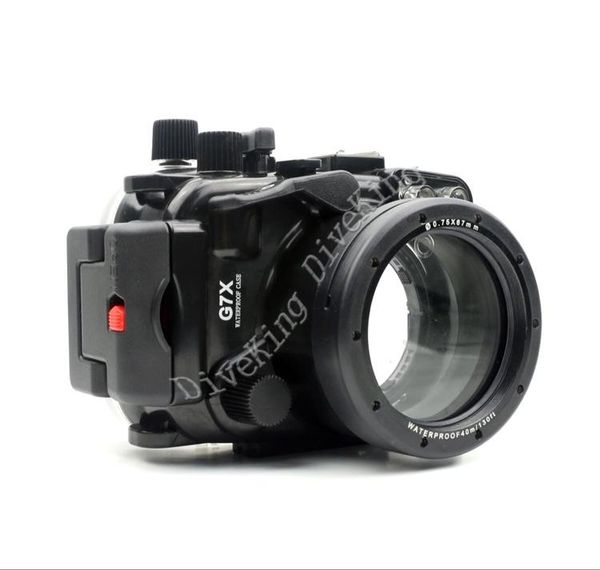 

40m 130ft underwater pc housing camera waterproof case for canon powers g7x carema pool & accessories