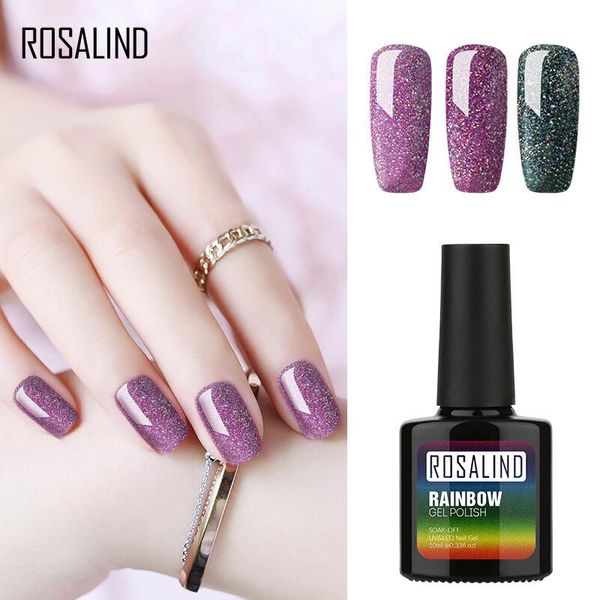 

nail polish rosalind 10ml reflective gel shiny 6 colors vernis semi permanent varnish hybird uv acrygel for art