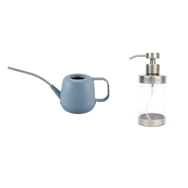

pcs 1000ml practical long mouth metal water & 1 foam bottle mousse foaming 350ml watering equipments