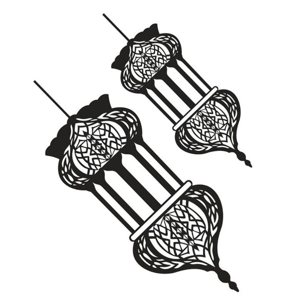 

wall stickers 1 set muslim decals removable decor eid mubarak supplies