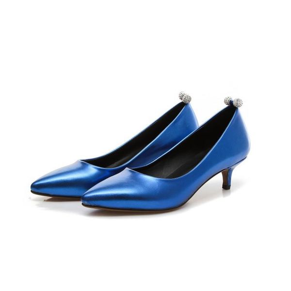 

dress shoes big size 34-43 woman 2021 arrival wedding ladies low heel fashion sweet pointed toe women pumps 887, Black