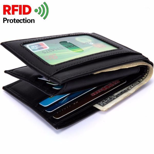 

wallets wholesale rfid men coin pocket purse id card holder wallet 30pcs/lot1, Red;black