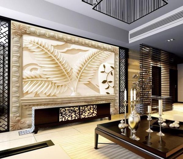 

wallpapers custom 3d wallpaper european style sandstone relief jade carving murals bathroom room modern
