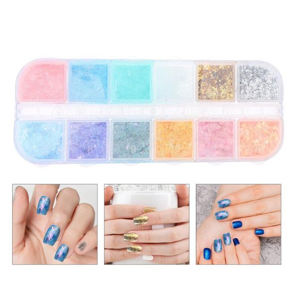 

nail glitter 1 box fashion art powder decor for home shop, Silver;gold