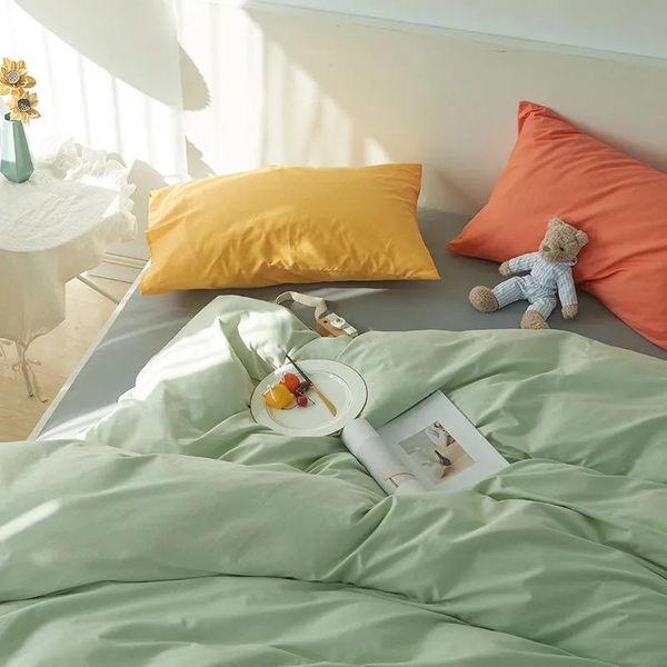 

bedding sets ins simple nordic style ;four piece cotton quilt cover