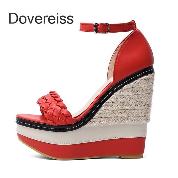 

dress shoes summer women wedges sandals fashion buckle high heels waterproof party consice height, Black