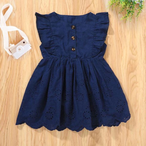 

girl's dresses a-line solid dress for girls kids children's casual twirly button neck summer party princess birthday, Red;yellow