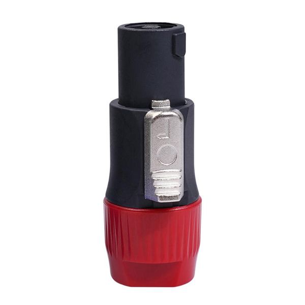 

10pcs nl4fc speaker connectors 4 pole pin male audio cable adapter high-strength lightweight abs jack plug cables &