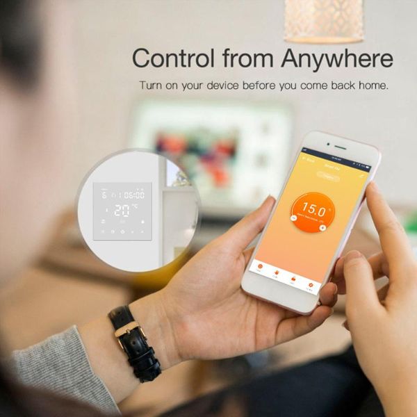

smart home control wifi thermostat boiler underfloor heating thermostats controller programmable digital room temperature