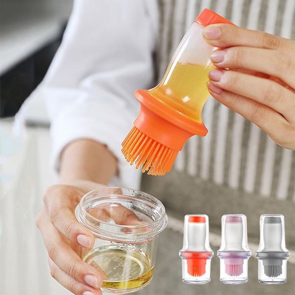 

tools & accessories heat resistant baking basting brushes silicone bbq grill oil bottle brush barbecue pastry sauce kitchen