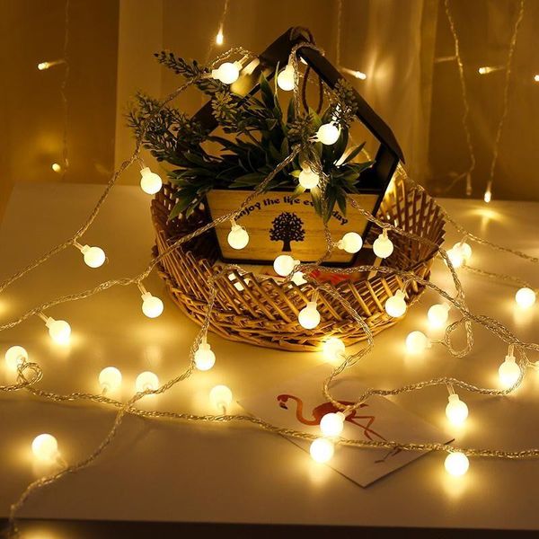 

strings mimflame 1.5m 3m 6m garland lights led string ball holiday lighting waterproof for christmas tree wedding home indoor decoration