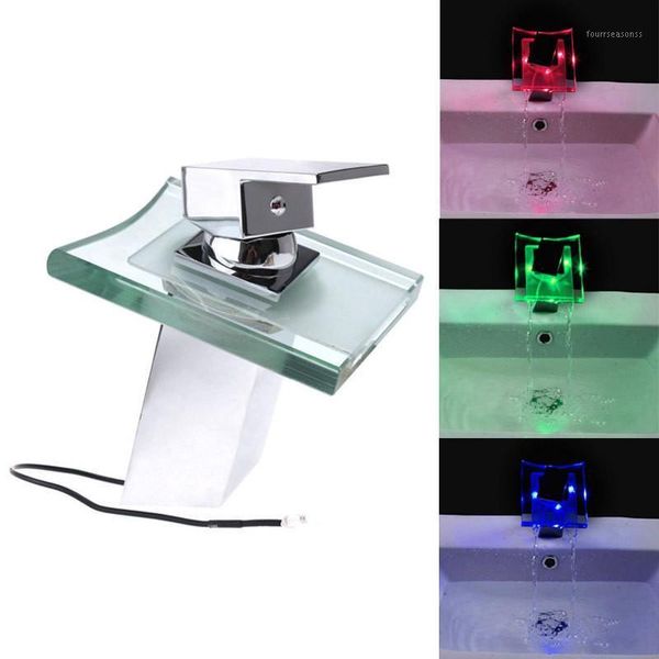 

bathroom sink faucets rgb battery-powered led bath faucet ld8006-003b1