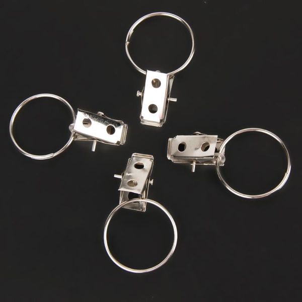 

other home decor 20pcs/pack curtain buckle clips stainless steel window shower rod cramp practical rings drapery