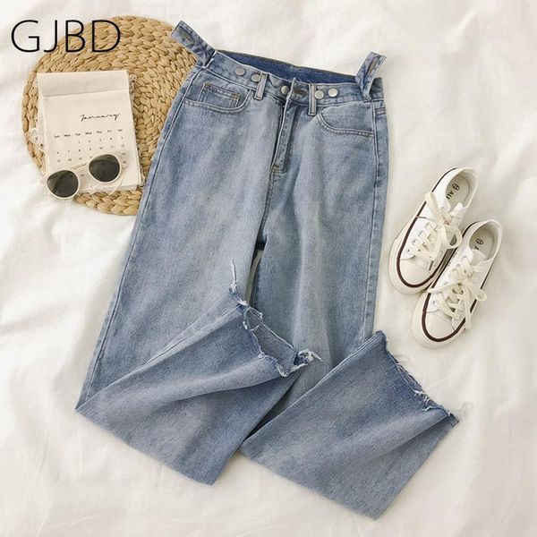 

indie women's pants 2021 light colour y2k streetwear high waist trouser e girl washed vintage boyfriend baggy straight jeans for, Blue