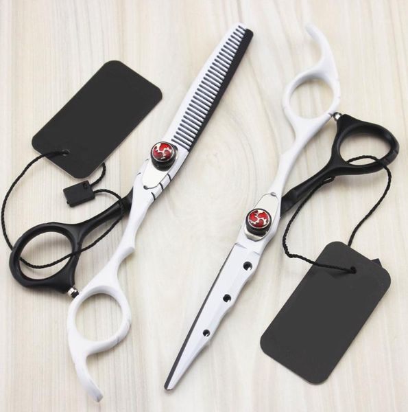 

professional 6.0 inch hair scissors set cutting shears thinning barber hairdressing scharen tools1