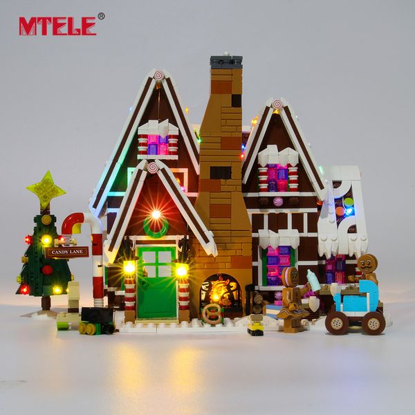 MTELE BRADED Светодиодный свет набор для 10267 Travelor Gingerbread House X0503