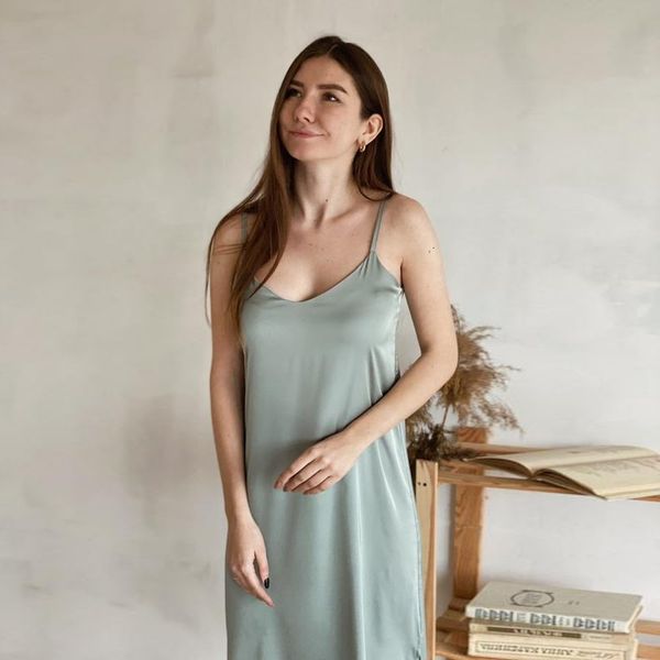 

dresses new stain long sleep v-neck sleeveless loose backless side split casual 2021 spring women plus size dress, Black;gray