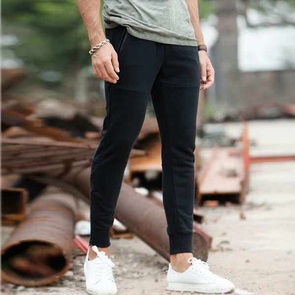 

spring autumn men's pants, Black