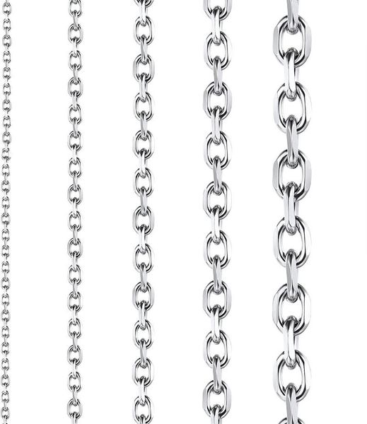 

chains chainspro men stainless steel rolo chain, cable link necklace, 3/5/7/9/12mm width, 18-30" (send gift box) cp467, Silver