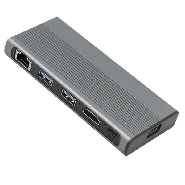 

in 1 usb c hub m.2 ssd behuizing -compatible + usb3.1 rj45 pd type-c docking station voor nvme h3ca hubs