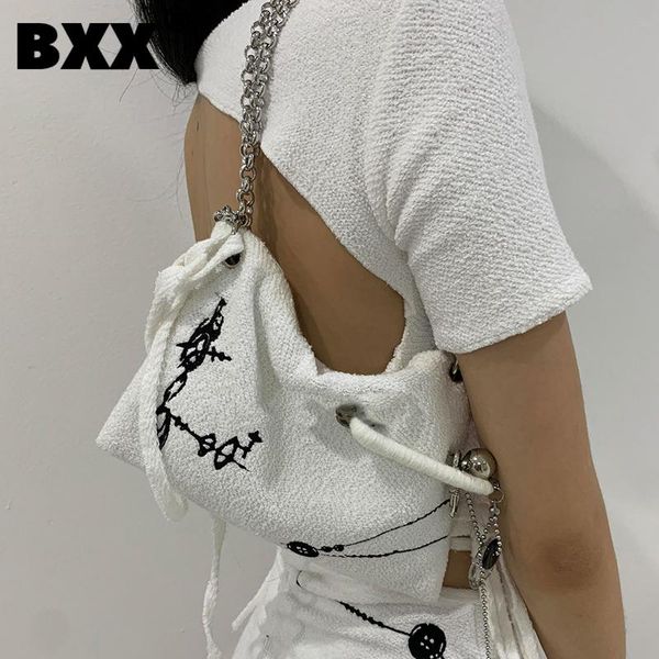 

evening bags [bxx] women designer embroidery towel material cute chains all-match crossbody shoulder bag fashion trending 2021 gf0088