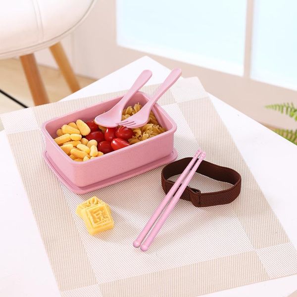 

dinnerware sets bento box student office worker bring lunch portable with chopsticks and spoon available