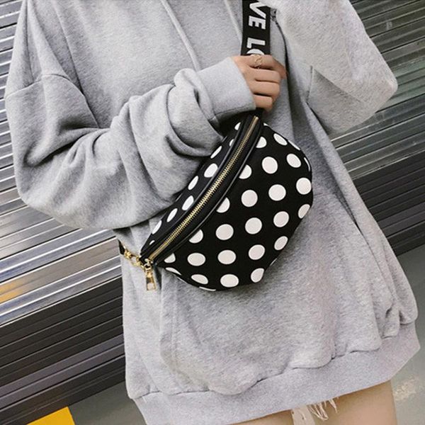 

waist bags zdarlbo women's fanny pack round point bag female retro fashion chest shoulder crossbody banana belt