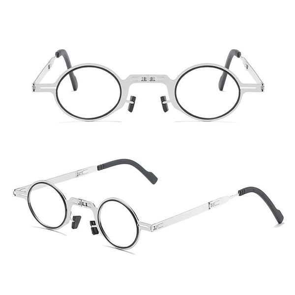 

sunglasses 2021 foldable men women reading glasses vintage square eyewear presbyopic gafas luxuryÂ femaleÂ round computer oculos, White;black