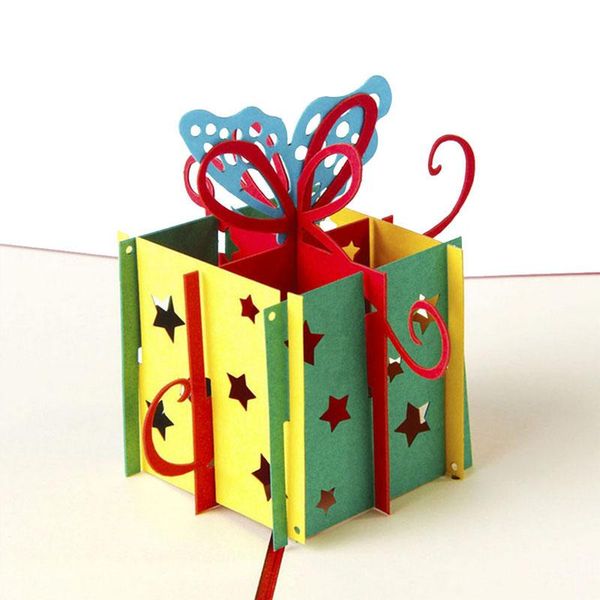 

greeting cards 3d up origami paper laser cut creative handmade happy birthday christmas anniversary souvenirs postcards