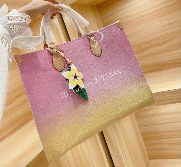 

high-quality bag women leather luxurys designer handbag female fashion messenger onthego handbags purse tote