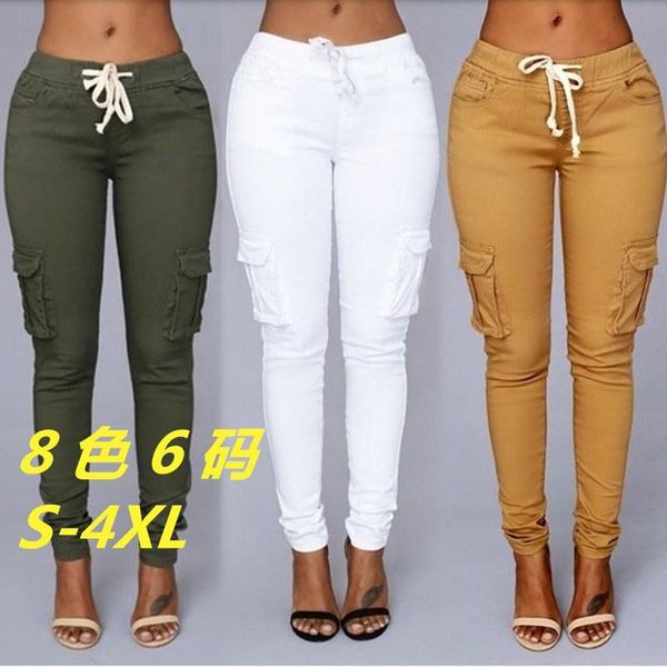 

women's jeans elastic skinny pencil for women leggings woman high waist thin-section denim pants, Blue
