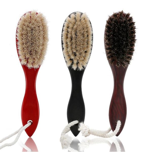 

other home decor natural soft goat bristle hair sweeping brush beard comb oval wood handle barber dust for broken cleaning tool