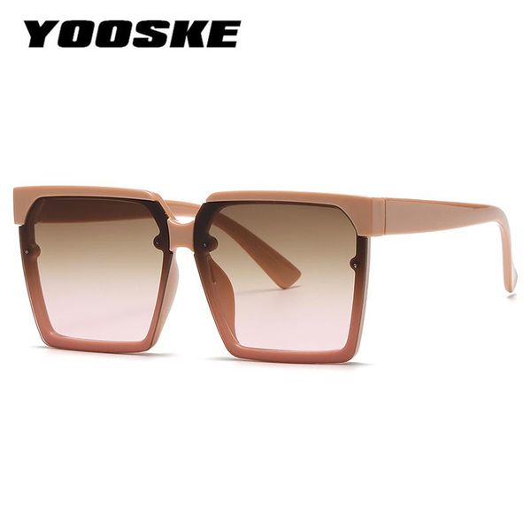 

outdoor eyewear yooske vintage oversize square anti-uv400 male mirror sunglasses big sun glasses women sunshade gradient
