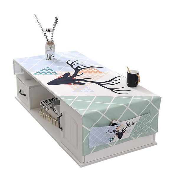 

table cloth coffee cover living room tablecloth rectangular tea refrigerator dust towel christmas home decor ornaments