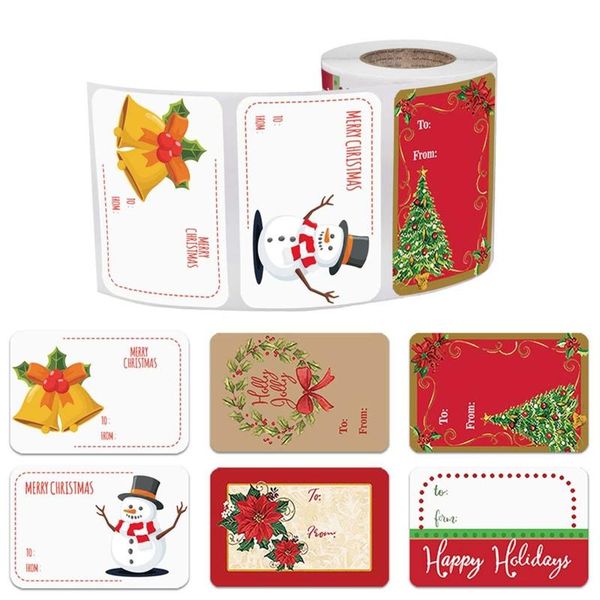 

gift wrap 250pcs adhesive christmas name tags xmas stickers present seal labels decor