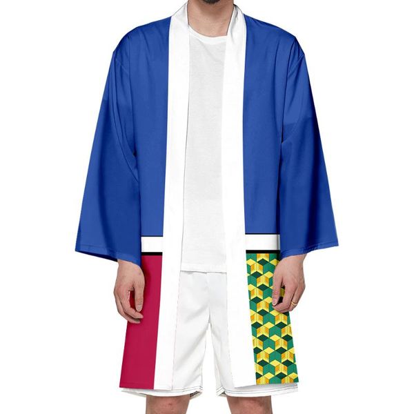 

tench coats 2021 japan anime demon slayer long cloak children boys girls halloween kawaii cute cosplay costume kimono sunscreen cape, Camo