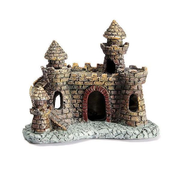 

aquarium landscape fake fish castle shield rock tank ornaments canq889 decorations