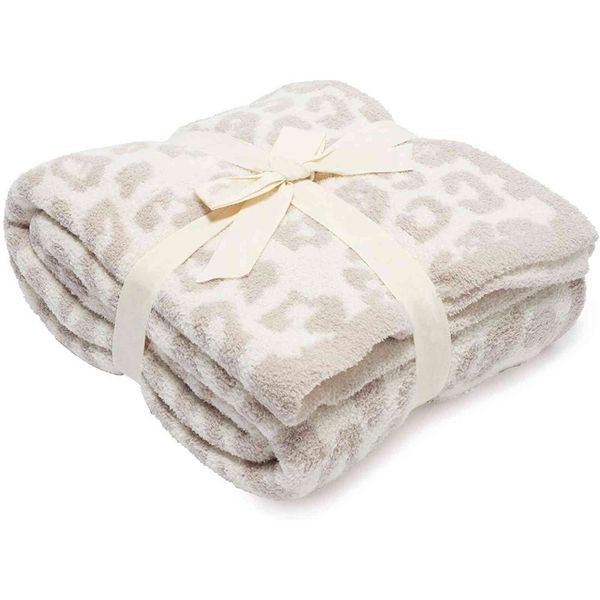 

70% off design scarf half side cashmere children's plush knitted barefoot dream blanket, Blue;gray