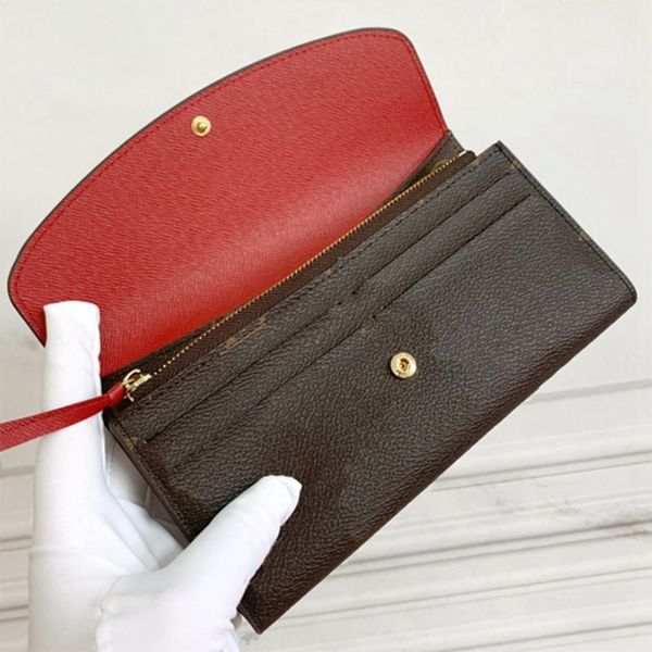 

woman long wallet purse women original bag fashion wallets 05, Red;black