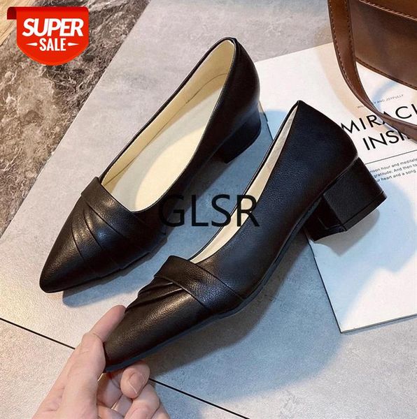 

women's high heels pointed toe square heel slip-on dress platform fashion summer soft comfortable party pumps #ac1h, Black