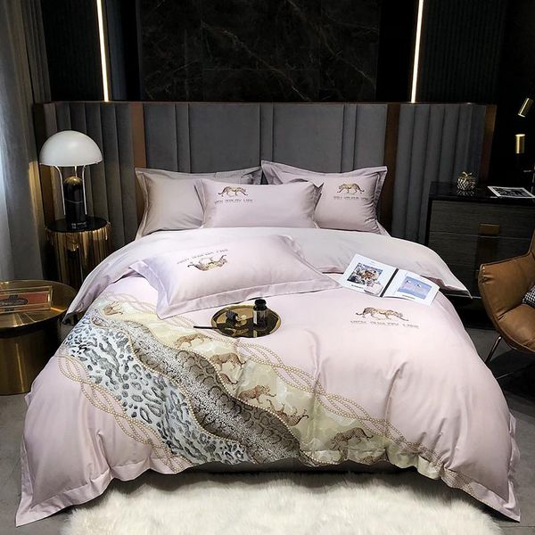 

bedding sets 2021 luxury 600tc 100% cotton set digital printed duvet cover flat sheet pillowcases  king size 4pcs